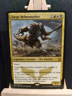 Zurgo Helmsmasher - Khans of Tarkir - Mythic - NM to LP (see pics) MTG - Image 1