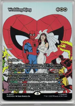 Magic The Gathering Spider-Man Wedding Ring FOIL mythic MTG - Image 1