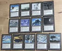 Magic The Gathering Ice Age Complete Set 383/383 Basic Land Snow Covered MTG IA - Image 2