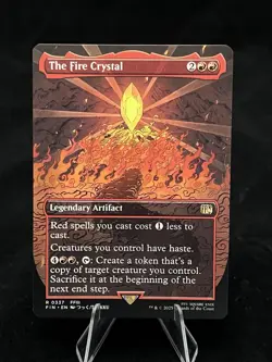 MTG The Fire Crystal (Borderless) (Non Foil) - FINAL FANTASY (FIN) R 0337 - Image 1