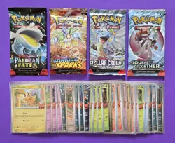 Pokemon Paldean Fates Surging Sparks Stellar Crown Journey Together Pack Lot #2 - Image 1