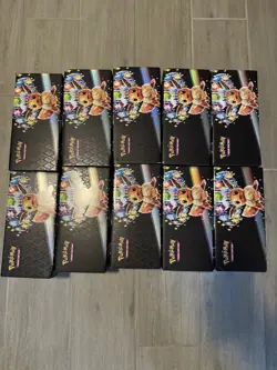 Pokemon Prismatic Evolutions Surprise Box x10 Opened (EMPTY BOXES, w DIVIDERS) - Image 1