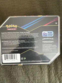 Pokemon Crown Zenith Galarian Zapdos Tin Sealed - 5 Packs With Promo - Image 2