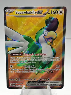 Squawkabilly EX 247/193 Holo Full Art Ultra Rare Pokemon Paldea Evolved - Image 1