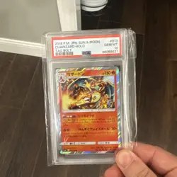 2018 Pokemon Japanese SM Tag Bolt Charizard Holo Rare 013/095 PSA 10 - Image 5