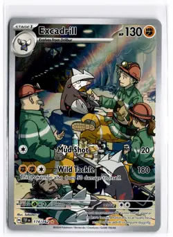 2024 TCG Pokemon #174 Excadrill 174/162 Holo Full Art Illustration Rare - Image 1