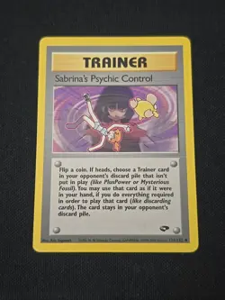 Sabrina's Psychic Control 121/132 Gym Challenge Regular WOTC 2000 Pokemon TCG LP - Image 1