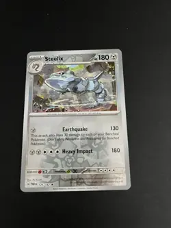 Pokemon TCG Steelix Paradox Rift 125/182 Reverse Holo Pokemon Trading TCG - Image 2