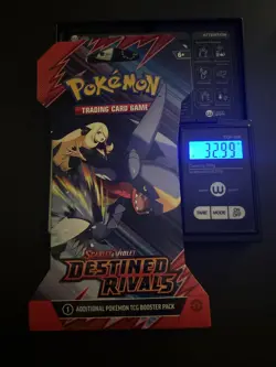 (VERY HEAVY) 32.99g Pokemon TCG Destined Rivals Sleeved Booster Pack (SEALED)✅ - Image 1