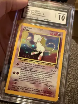 2000 POKEMON BLACK STAR PROMO HOLO POKEMON LEAGUE #9 MEW CGC 10 GEM MINT - Image 3