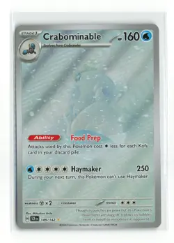 CRABOMINABLE 149/142 STELLAR CROWN ILLUSTRATION RARE POKEMON TCG NM - Image 1