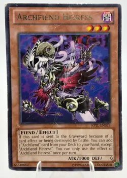 Yugioh Archfiend Heiress - JOTL-EN029 - Rare - Unlimited Edition - Image 1