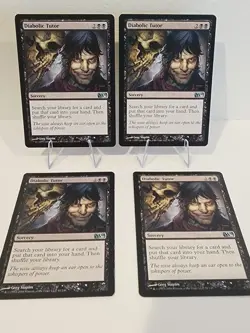 X4 Diabolic Tutor Magic 2010 (M10) Magic The Gathering MTG Card X4 - Image 1
