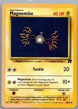 Magnemite 60/82 Non Holo Team Rocket - Pokemon Card - LP - Image 1