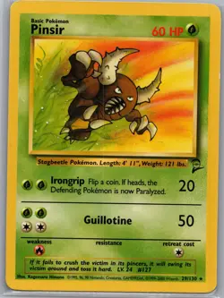 Pinsir 25/64 Non Holo Jungle - Pokemon Card - LP - Image 1