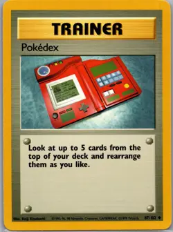 Pokedex 87/102 Non Holo Base Set - Pokemon Card - LP - Image 1