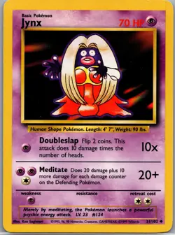 Jynx 31/102 Non Holo Base Set - Pokemon Card - LP - Image 1
