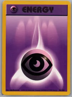 Psychic Energy 101/102 Non Holo Base Set - Pokemon Card - LP - Image 1