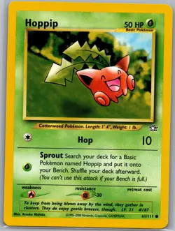 Hoppip 061/111 Non Holo Neo Genesis - Pokemon Card - LP - Image 1