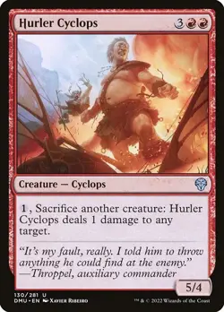 (3x FOIL) HURLER CYCLOPS - Dominaria United - MTG Magic the Gathering Card - Image 1