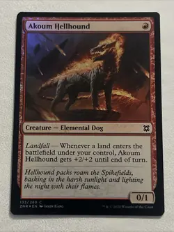 Akoum Hellhound (C) (Foil) MTG Zendikar Rising ZNR - Image 1