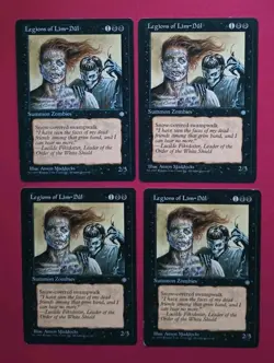 Magic the Gathering MTG Ice Age LEGIONS OF LIM-DUL X 4 LP/EX C 1995! - Image 1