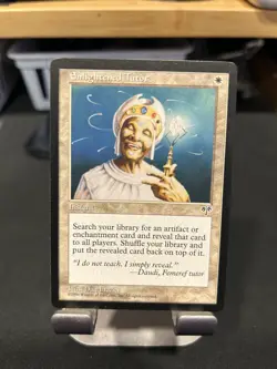 Magic the Gathering Mirage Enlightend Tutor NM Plains MTG - Image 1