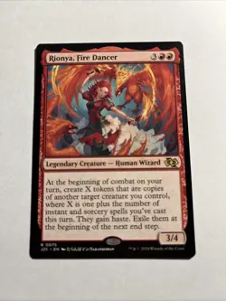 Rionya, Fire Dancer (Anime) - Foundations Jumpstart MTG Plus Bonus Rare!!! - Image 1