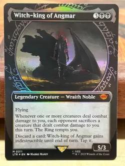 Witch-King of Angmar SHOWCASE FOIL LP MTG Lord of the Rings LTR - Image 1