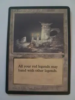 Mountain Stronghold LP Legends MTG Magic the Gathering - Image 1