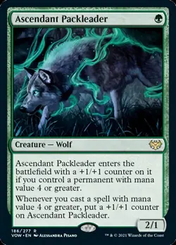 Ascendant Packleader [Innistrad: Crimson Vow] Magic MTG - Image 1