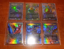 MTG Marvel Spider-Man Scene Box FOIL Card Set SPE 021, 022, 023, 024, 025, 026 - Image 1