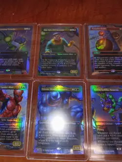 MTG Marvel Spider-Man Scene Box FOIL Card Set SPE 021, 022, 023, 024, 025, 026 - Image 3