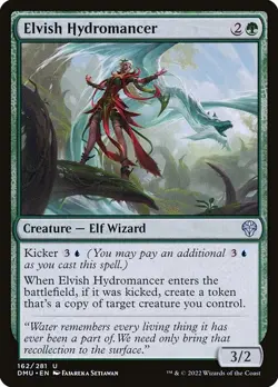 (3x FOIL) ELVISH HYDROMANCER - Dominaria United - MTG Magic the Gathering Card - Image 1