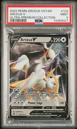 PSA 9 - 2022 POKEMON ARCEUS VSTAR ULTRA-PREMIUM COLLECTION #122 ARCEUS V ULTRA- - Image 1