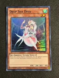 YuGiOh! - Deep Sea Diva RA03-EN004 Super Rare 1st Edition Near Mint - Image 1
