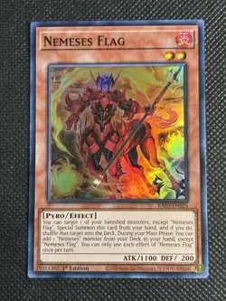 YuGiOh! - Nemeses Flag RA03-EN024 Super Rare 1st Edition Near Mint - Image 1
