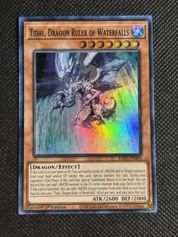 YuGiOh! - Tidal, Dragon Ruler of Waterfalls RA03-EN009 Super Rare 1st Edition NM - Image 1