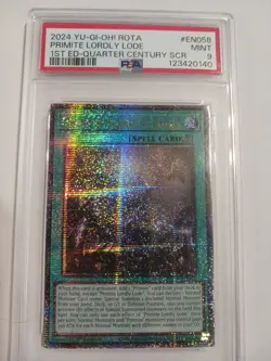 Yugioh Rage Of The Abyss Primite Lordly Lode Rota-en058 PSA 9 QCSR - Image 1