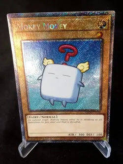 YuGiOh! Mokey Mokey RA04-EN126 Platinum Secret Rare - Near Mint/Mint - Image 1