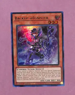 Yugioh! 1x Backup @Ignister ALIN-EN002 Ultra Rare 1st Ed NM-MT - Image 1