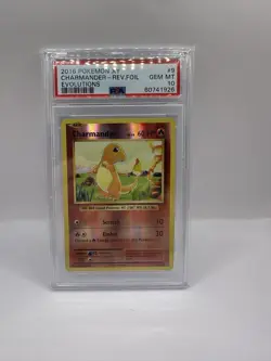 2016 Pokemon XY Evolutions Charmander Reverse Foil #9 PSA 10 Gem Mint Card 9/108 - Image 1