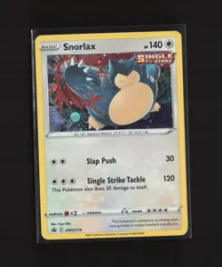 Snorlax SWSH119 Black Star Promo Cosmos Holo Pokemon Card - Image 1
