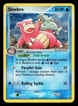 Slowbro 13/115 Holo Rare EX Unseen Forces Pokemon Card - Image 1
