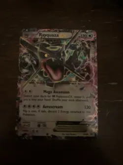 Rayquaza EX Shiny Holo Black Star Promo Card XY69 - Image 1