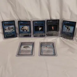 1996 Star Wars CCG Limited Hoth Rare 7 Card Lot Mint - Image 1