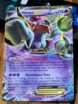 Hoopa EX XY71 LP Holo Rare XY Black Star Promo Card Series Pokemon Card LP - Image 1