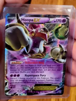 Hoopa EX XY71 LP Holo Rare XY Black Star Promo Card Series Pokemon Card LP - Image 3