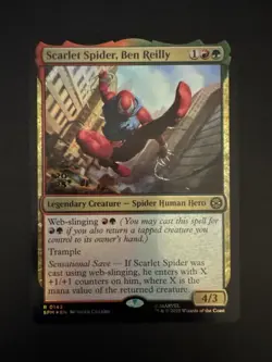 Scarlet Spider Ben Reilly Promo 2025 Foil MTG Marvel Card NM - Image 1