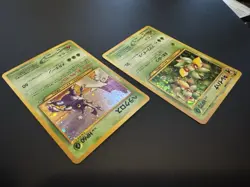 Bellossom $ Heracross Neo Genesis No. 182 & 214 Pokemon Card Japanese Excellent - Image 4